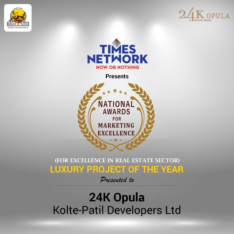 Kolte Patil 24K Opula awarded Luxury Project of the Year 2018 Update